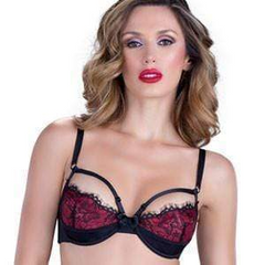 Seductive Eyelash Strappy Lace Bra by Oh La La Cheri