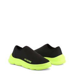 Opulent Love Moschino Neon Green Slip-Ons 🌟