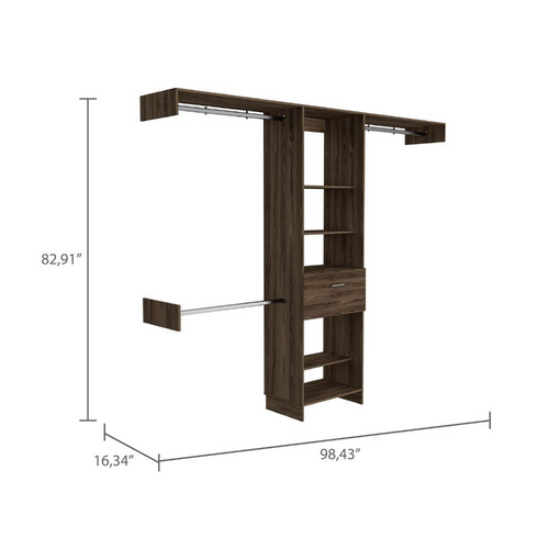 Regal Walnut Wardrobe: Storing Majesty & Grace