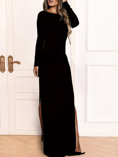 Ethereal Sheer Split Sleeve Dress