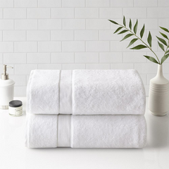 Opulent Cotton Bath Sheet Set, Pristine Luxury