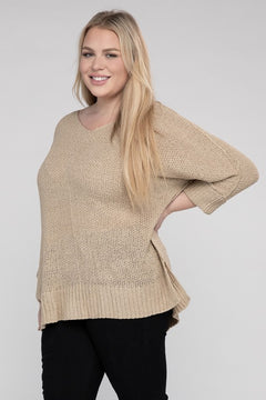 Romantic Embrace Knit Sweater - Curves Enchanted