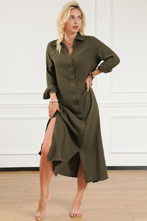 Elegant Collared Shirt Dress for Timeless Style