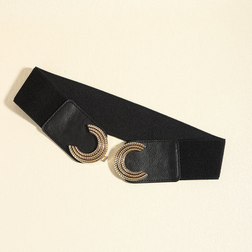 Double C Buckle Elastic Belt: Fashion's Treasure