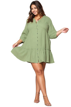 Enchanted Garden Green Plus Size Dress 💚