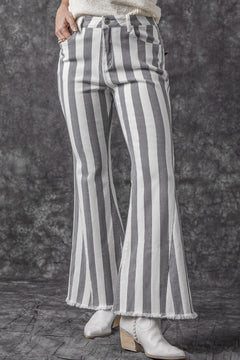 Get Noticed in Stripe Star Flare Jeans!