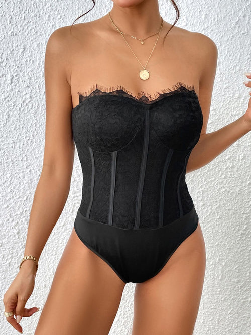 Elegant Sweetheart Neck Bodysuit: Sophisticated Staple