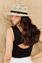 Verily Elegant Lace Straw Sun Hat 🌞