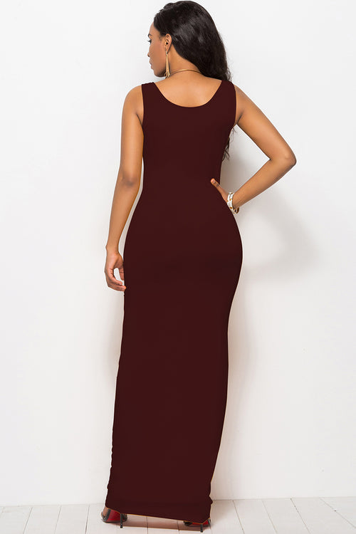 Elegant Harmony Maxi Dress: Chic Comfort Blend