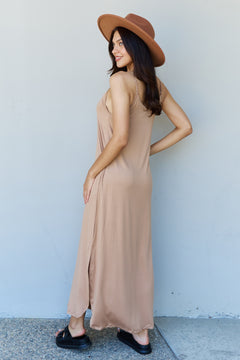 Ninexis V-Neck Maxi Dress: Pockets, Side Slit