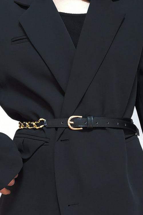Thy Elegance Exudes Sophistication Skinny Belt