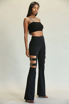 Lola's High-Waisted Belted Bell Bottoms: Style Powerhouse!