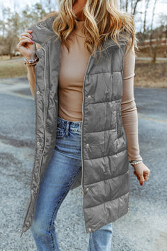 Stay Chic & Cozy in Dark Grey Vest!