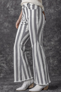 Get Noticed in Stripe Star Flare Jeans!