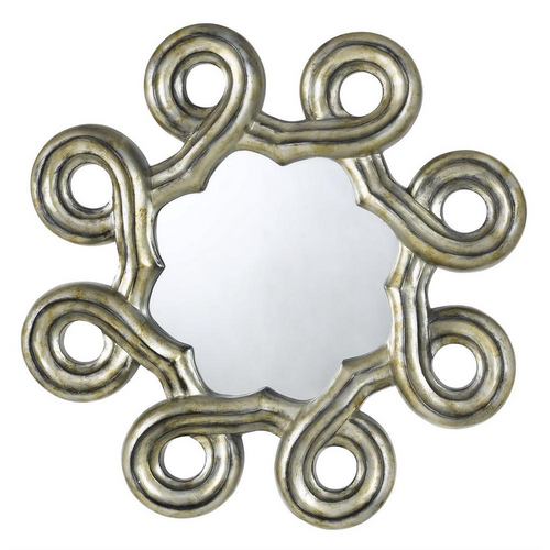 Formia Hex PU BeveLED Mirror: Opulent Elegance