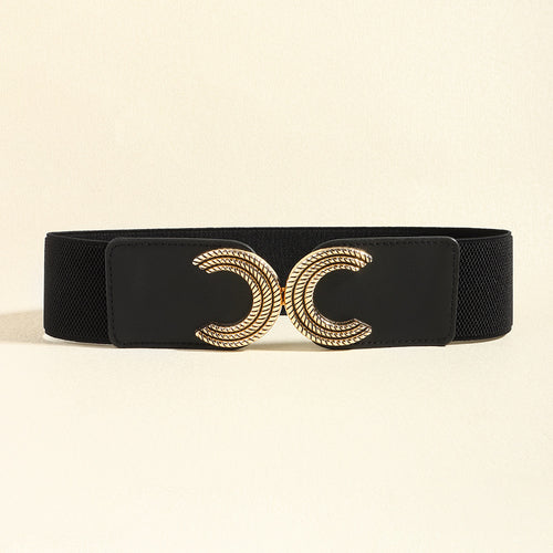 Double C Buckle Elastic Belt: Fashion's Treasure