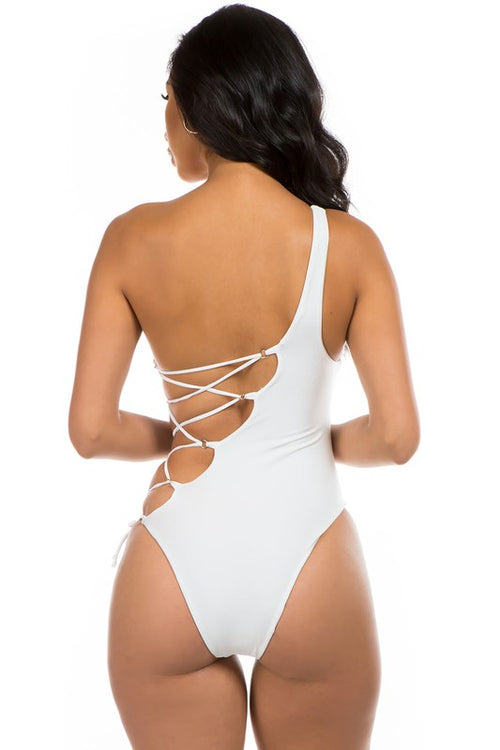 Enchanting Goddess: One-Shoulder Swimsuit - Radiate Romance