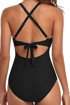 Midnight Passion: Crossback Monokini of Enigmatic Allure