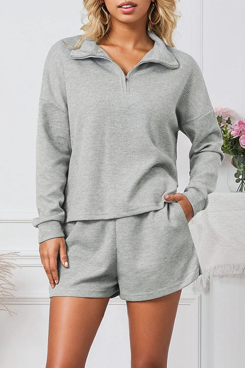 Cloud 9 Chic Zip-Up Lounge Set