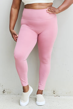 Zenana Light Rose High Waist Leggings