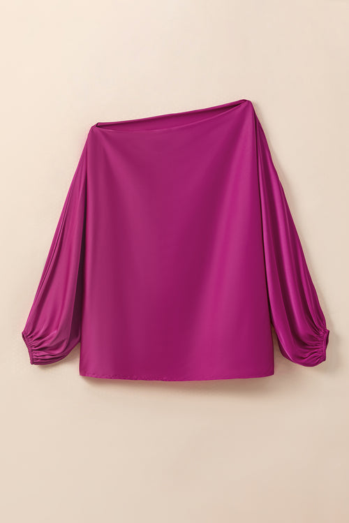 Shimmery Pink Satin Blouse: Your Style Statement!