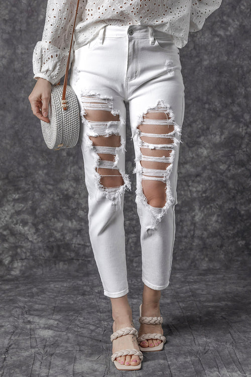 Cool & Unique Distressed Boyfriend Jeans 🌟