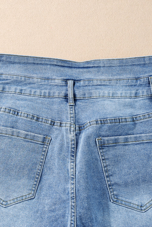 Stay Stylish & Comfy: Dusk Blue Denim Shorts