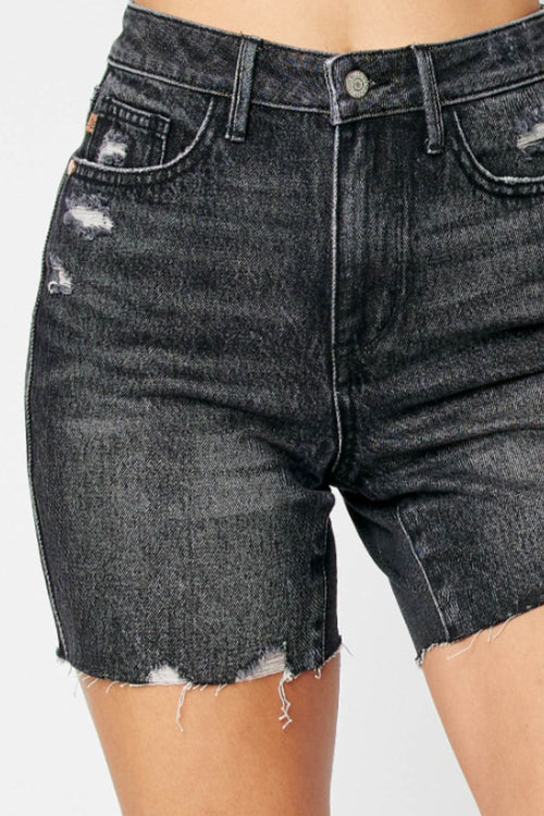 Ultimate Confidence Boost: Tummy Control Denim Shorts