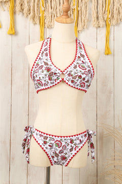 Adorn in Crimson Romance: Halter Love Bikini 💖