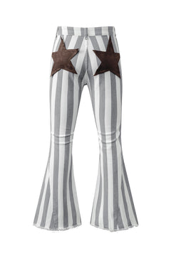 Get Noticed in Stripe Star Flare Jeans!