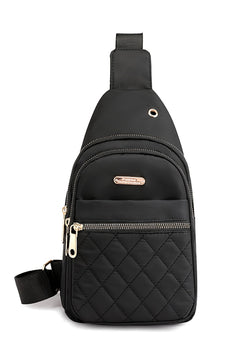 Quilted Chest Bag: Black Elegance Personified