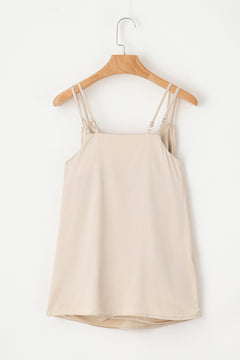 Sexy Satin Apricot Wrap Cami Top - Elegant!