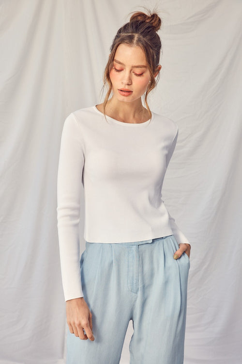 Idem Ditto Backless Knit Top: Turn Heads!