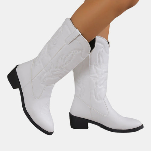 Opulence Defined: Luxe Block Heel Boots