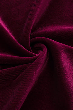 Enchanting Burgundy Velvet Elegance: Plus Size Romance