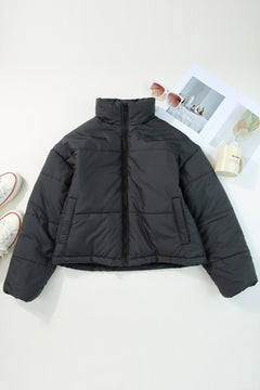 Stay Stylish & Warm with Black Puffer Coat