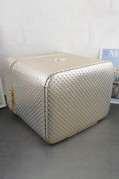 Gilded Elegance Luxe Beauty Bag