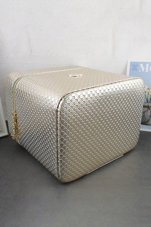 Gilded Elegance Luxe Beauty Bag