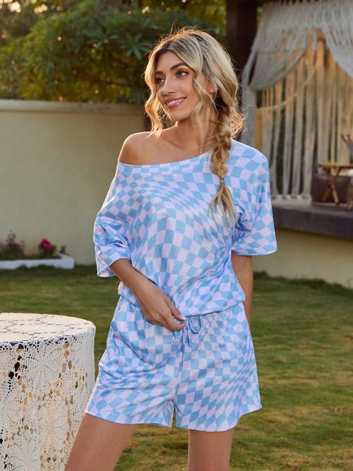 Whimsy Plaid Paradise Lounge Set: Ultimate Comfort!