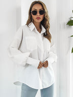 Elegant Lantern Sleeve Shirt - Luxurious Chic!