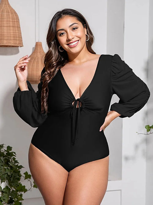 Romantic Sunset Dreams Plus Size Swimsuit