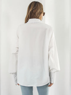 Elegant Lantern Sleeve Shirt - Luxurious Chic!