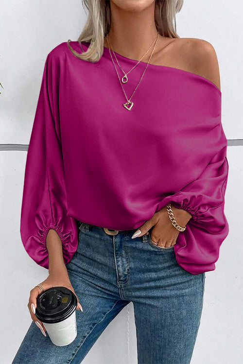 Shimmery Pink Satin Blouse: Your Style Statement!