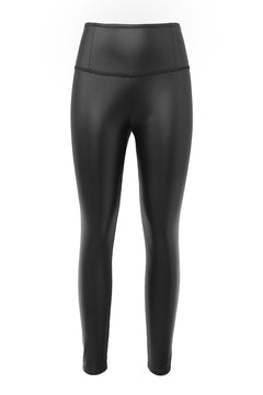 High Waist Faux Leather Leggings: Silhouette Magic! ✨