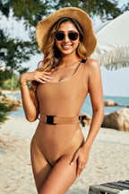 Dreamy Sunset Scoop Neck Swimwear