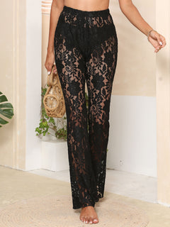 Ethereal Lace High Waist Swim Elegance