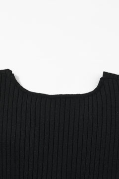 Black Ribbed Knit Dress: Timeless Sophistication