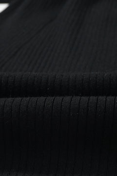 Black Ribbed Knit Dress: Timeless Sophistication