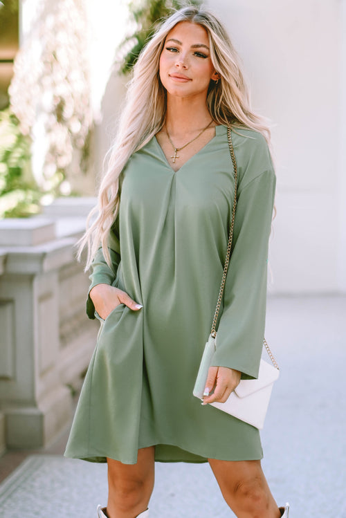 Green Flowy Dress for Effortless Elegance