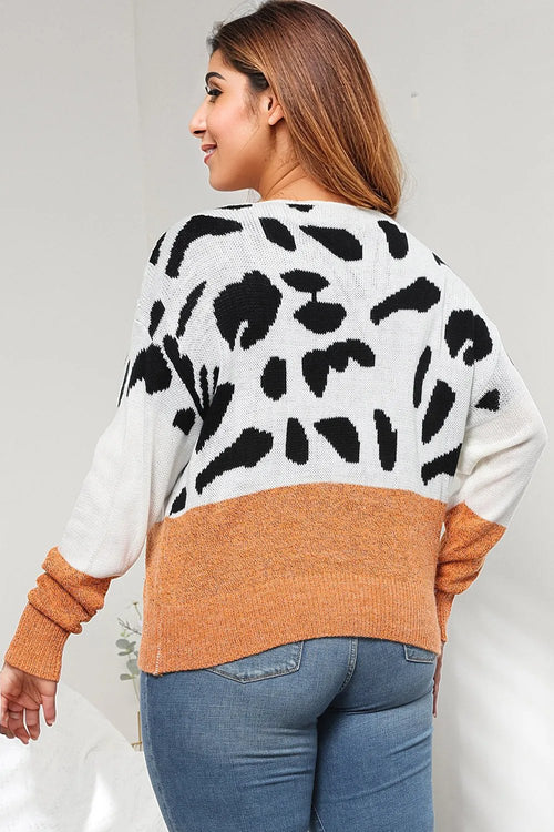 Enchanted Leopard Romance Sweater: Embrace Your Elegance.